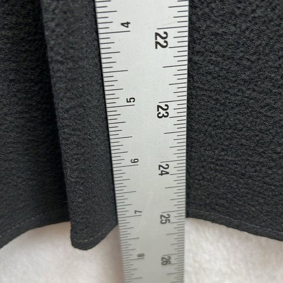 Vince Beautiful Midi Dress Size L Black Fit/Flare Long Sleeve V-Neck Like New - Picture 12 of 12